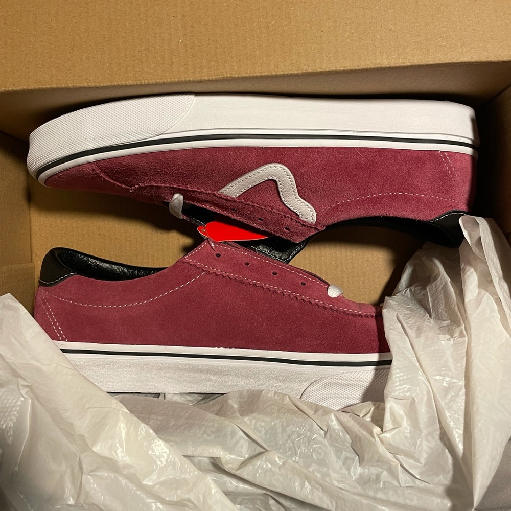 Maroon vans sport